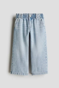 Wide Leg Paper-bag Jeans
