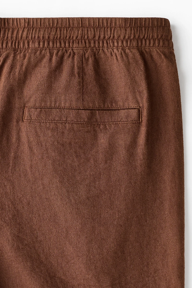 Relaxed-Fit Linen-Blend Shorts
