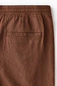 Relaxed-Fit Linen-Blend Shorts