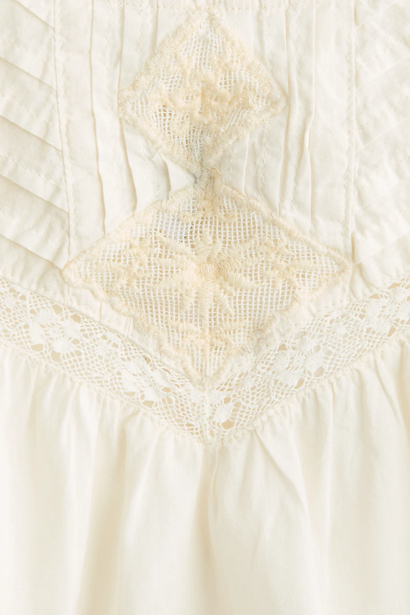 Cotton Top with Pintucks