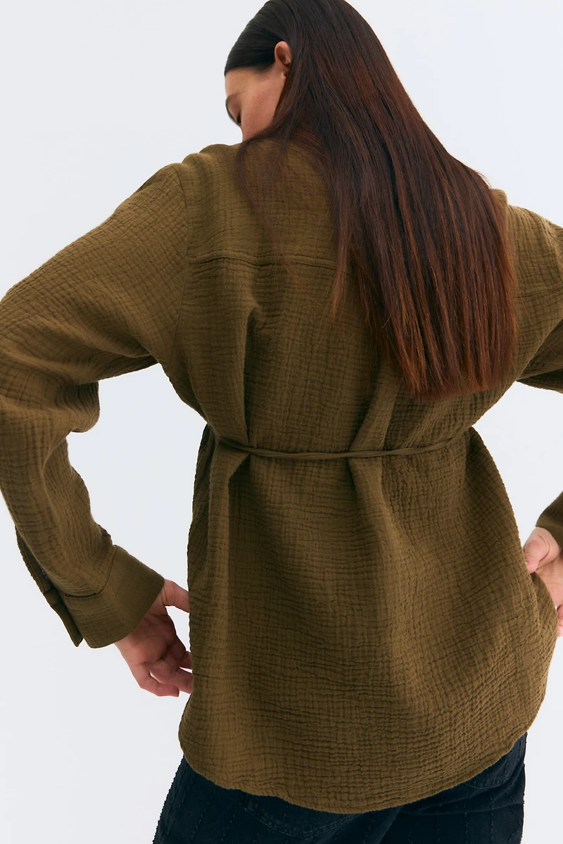 MAMA Before & After Muslin Shirt