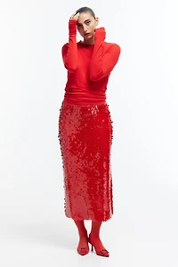 Sequined Midi Skirt
