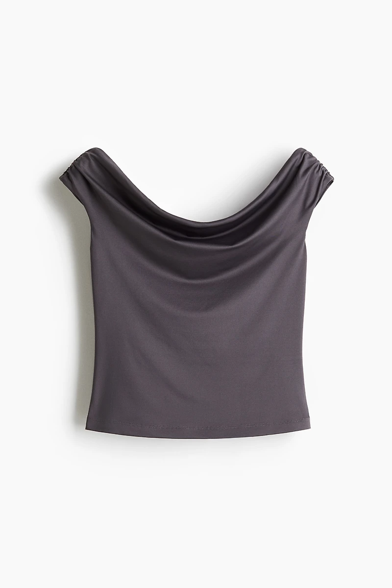 Draped Off-the-Shoulder Top