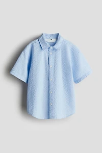 Cotton Seersucker Shirt