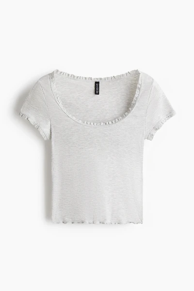 Lace-Trimmed Top