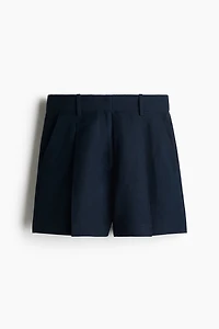 Linen-Blend Shorts