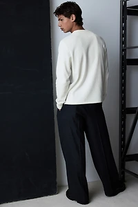 Regular Fit Ribbed Long-Sleeved Shirt