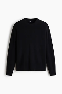 Regular-Fit Rib-Knit Cotton Sweater