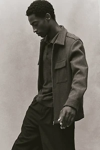 Slim Fit Wool Polo Shirt