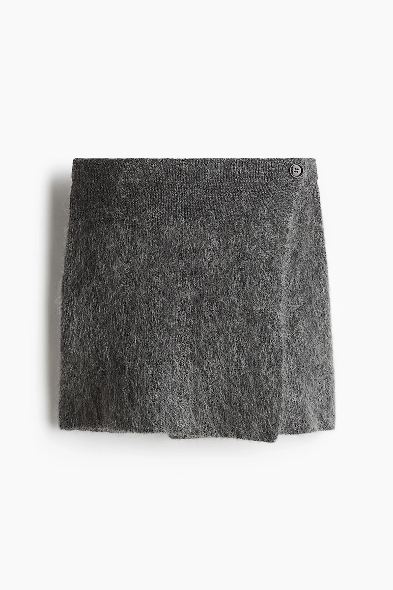 Mohair-Blend Mini Skirt