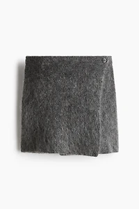 Mohair-Blend Mini Skirt