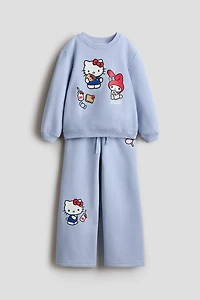 Ensemble 2 pièces en molleton imprimé