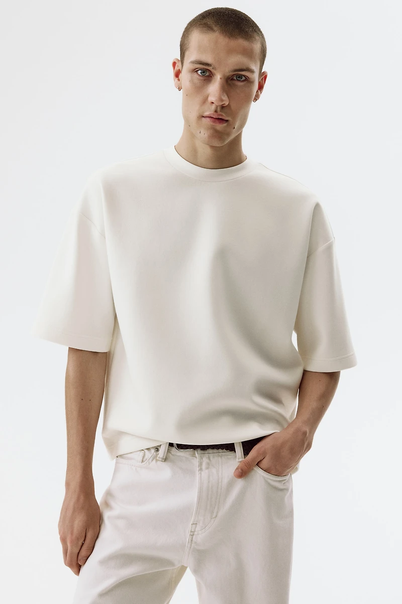 Oversized-Fit Scuba T-Shirt