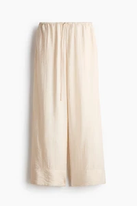 Pantalon à cordon en viscose mélangée