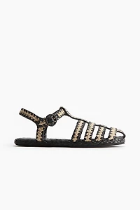 Straw Fisherman Sandals