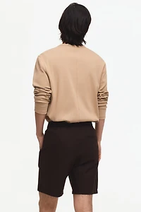 Regular-Fit Linen-Blend Shorts