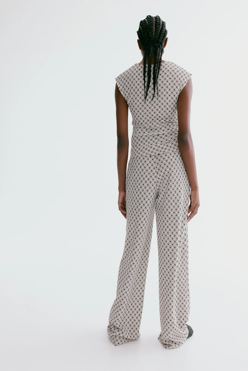 Pantalon en jersey texturé