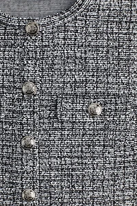 Short-Sleeved Bouclé Cardigan