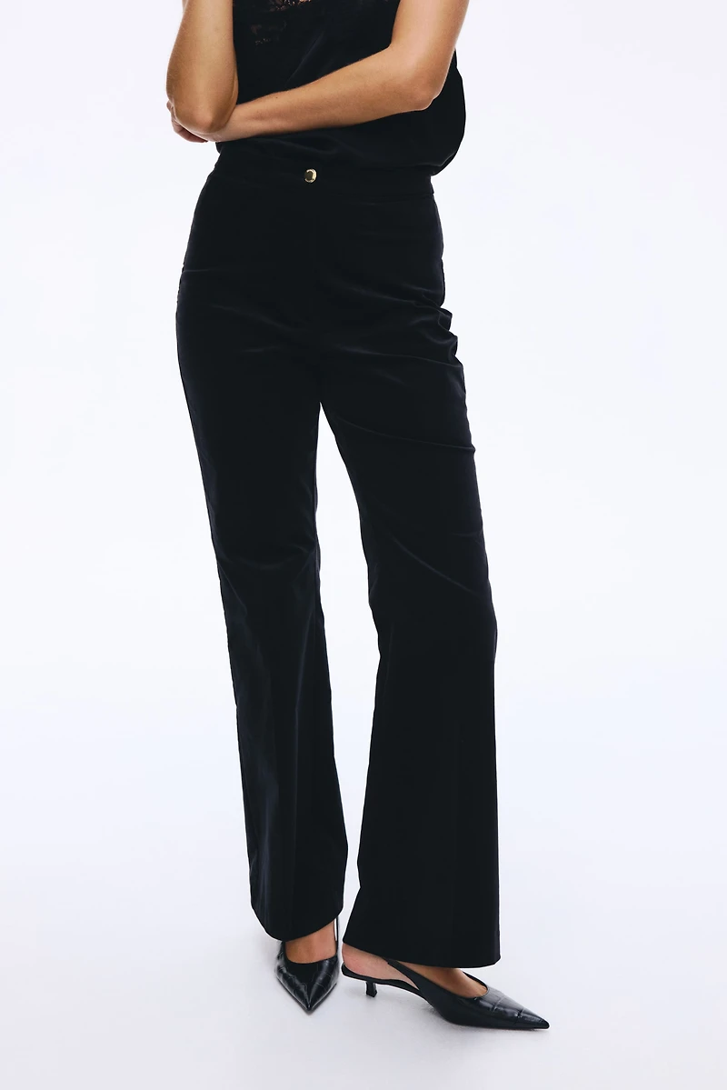 Flared Velvet Pants