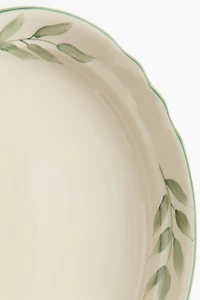 Hand-painted Stoneware Serving Plate