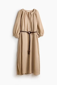 Oversized Tie-Belt Dress