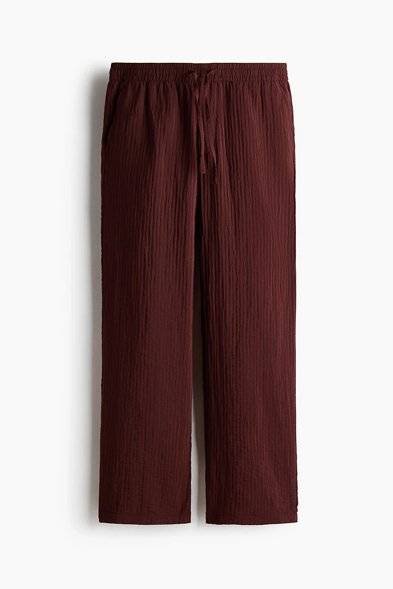 Relaxed-Fit Textured Pants