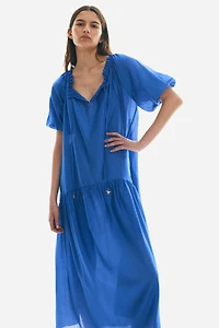 Drawstring-Detail Dress