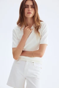 Haut en fin tricot