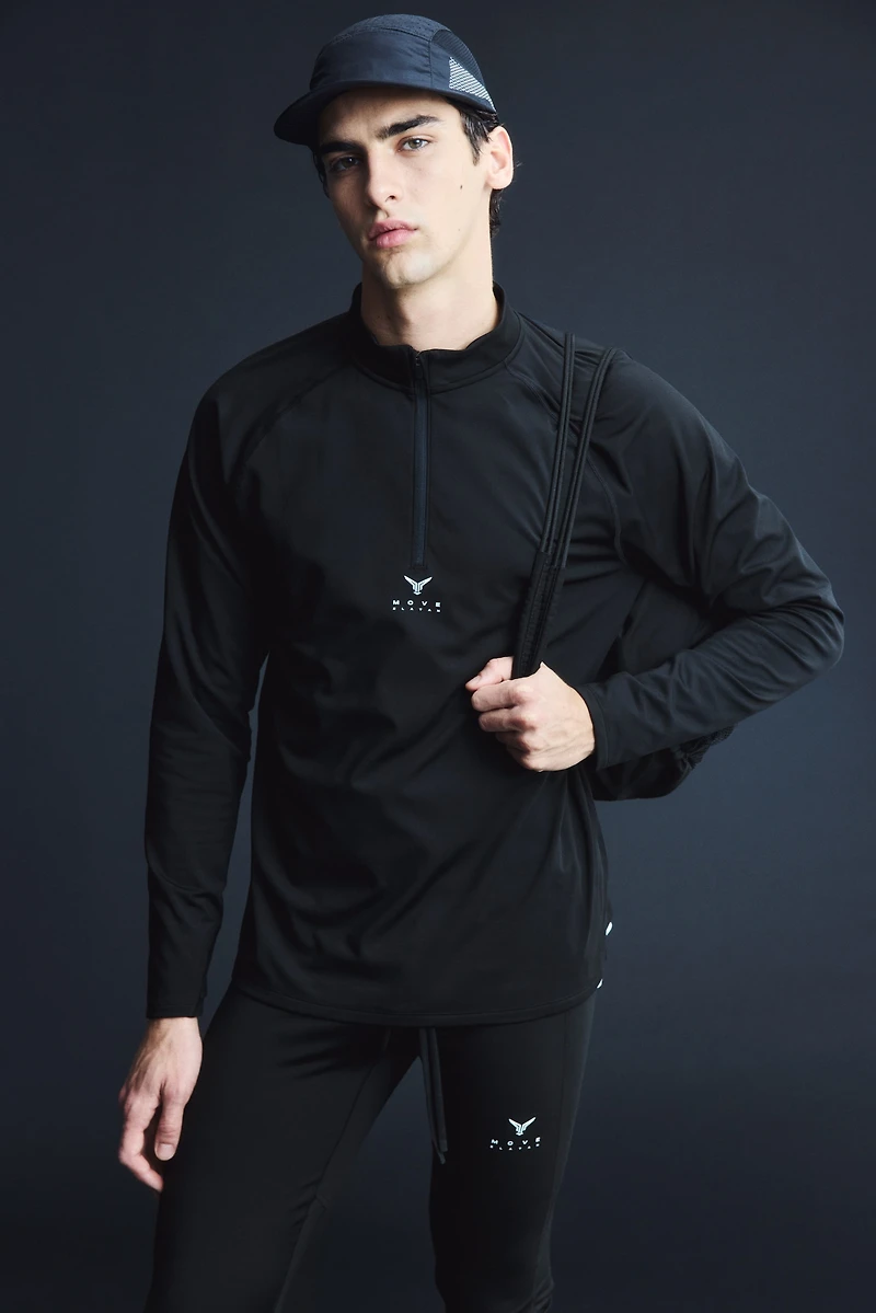Warm Half-Zip Sports Shirt with ThermoMove™