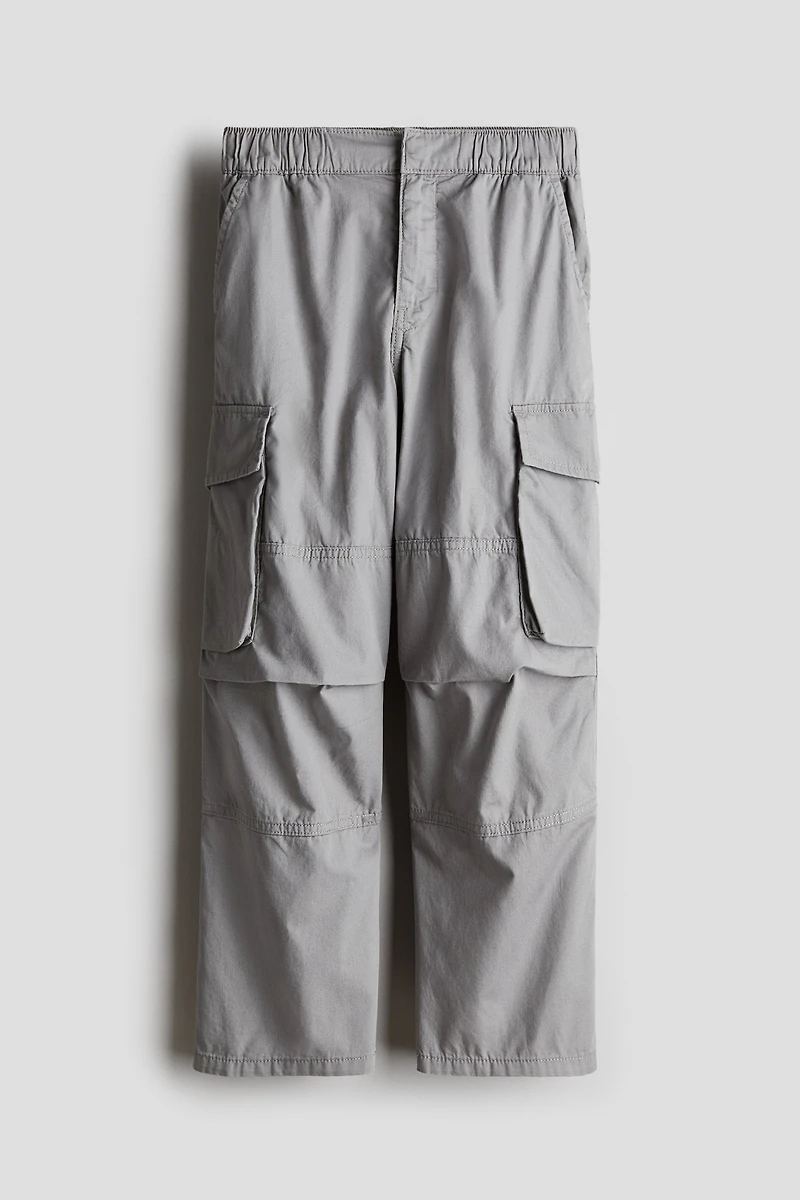 Pantalon parachute en toile de coton