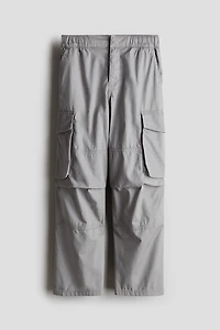 Pantalon parachute en toile de coton