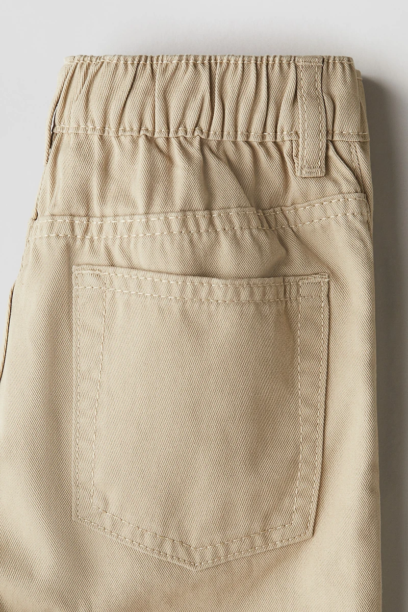 Pantalon ample en sergé