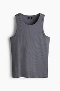 Slim-Fit Ribbed Tank Top