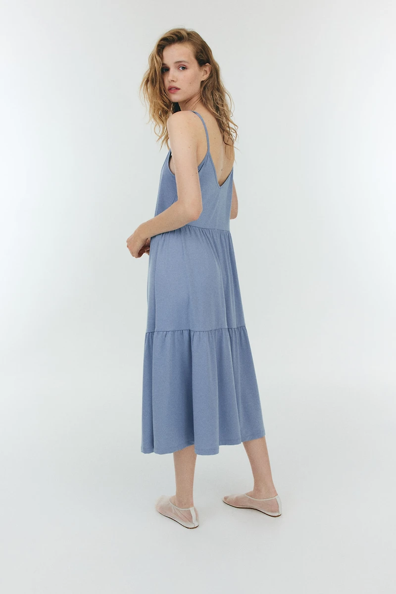 Tiered Strappy Dress