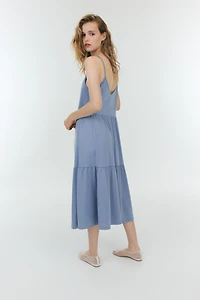 Tiered Strappy Dress