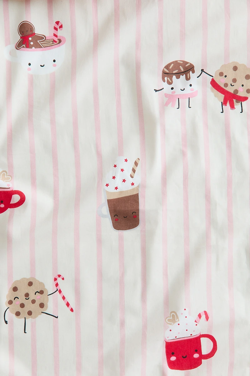 Patterned Cotton Fitted Sheet