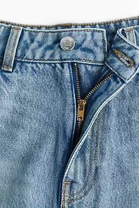 Flared Denim Mini Skirt