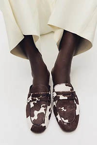 Leather Mule Loafers