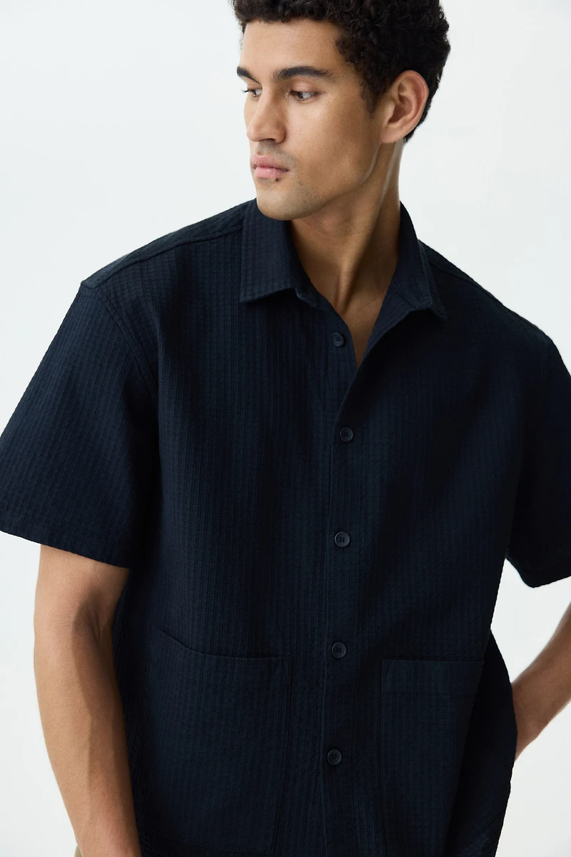 Relaxed-Fit Linen-Blend Shirt
