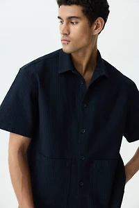 Relaxed-Fit Linen-Blend Shirt