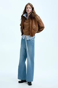 Denim Drawstring Pants