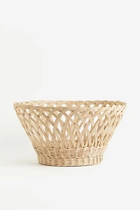 Grand panier de rangement en rotin