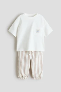 Ensemble 2 pièces en lin mélangé