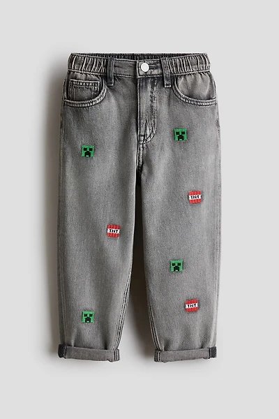 Regular-Fit Printed Jeans