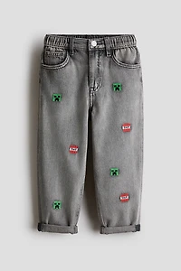 Regular-Fit Printed Jeans