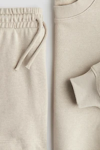 2-Piece Sweatshirt and Shorts Set