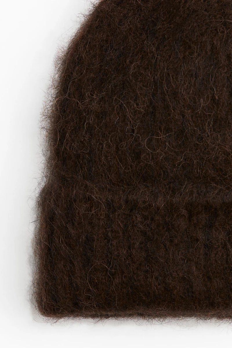 Rib-Knit Alpaca-Blend Beanie