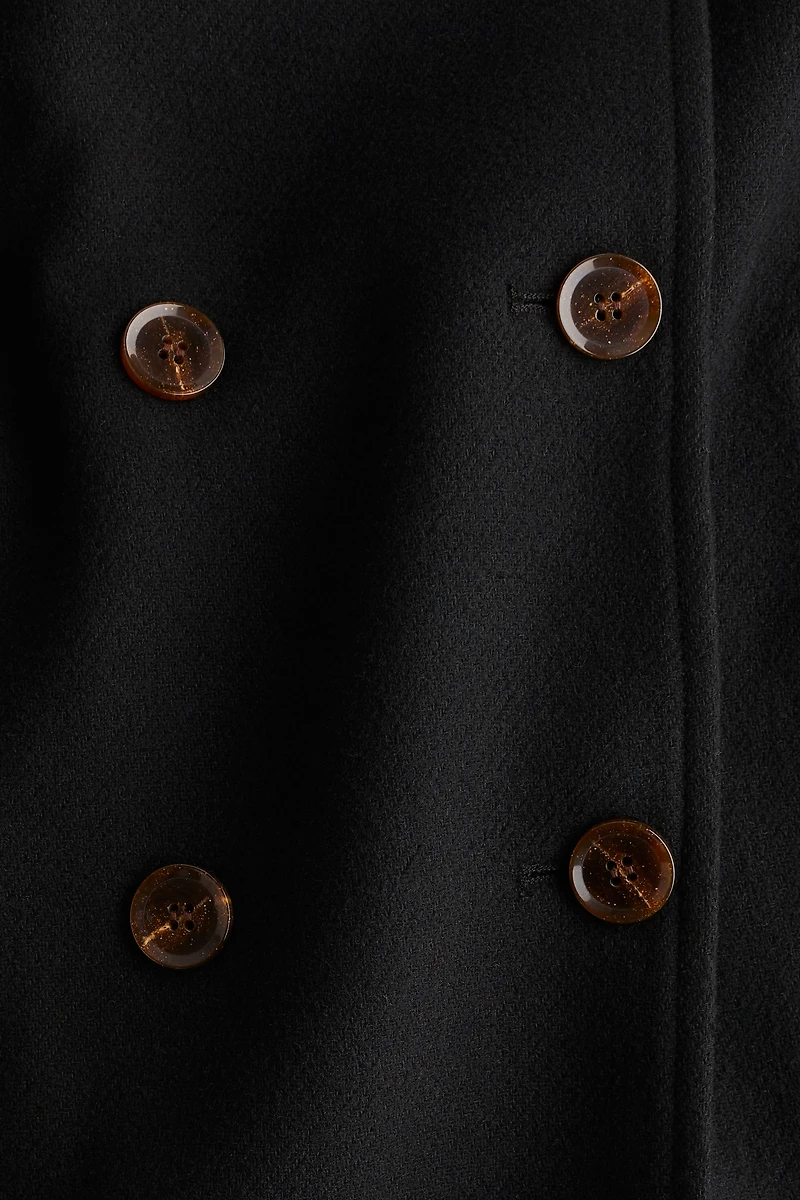 Double-Breasted Twill Coat