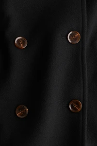 Double-Breasted Twill Coat