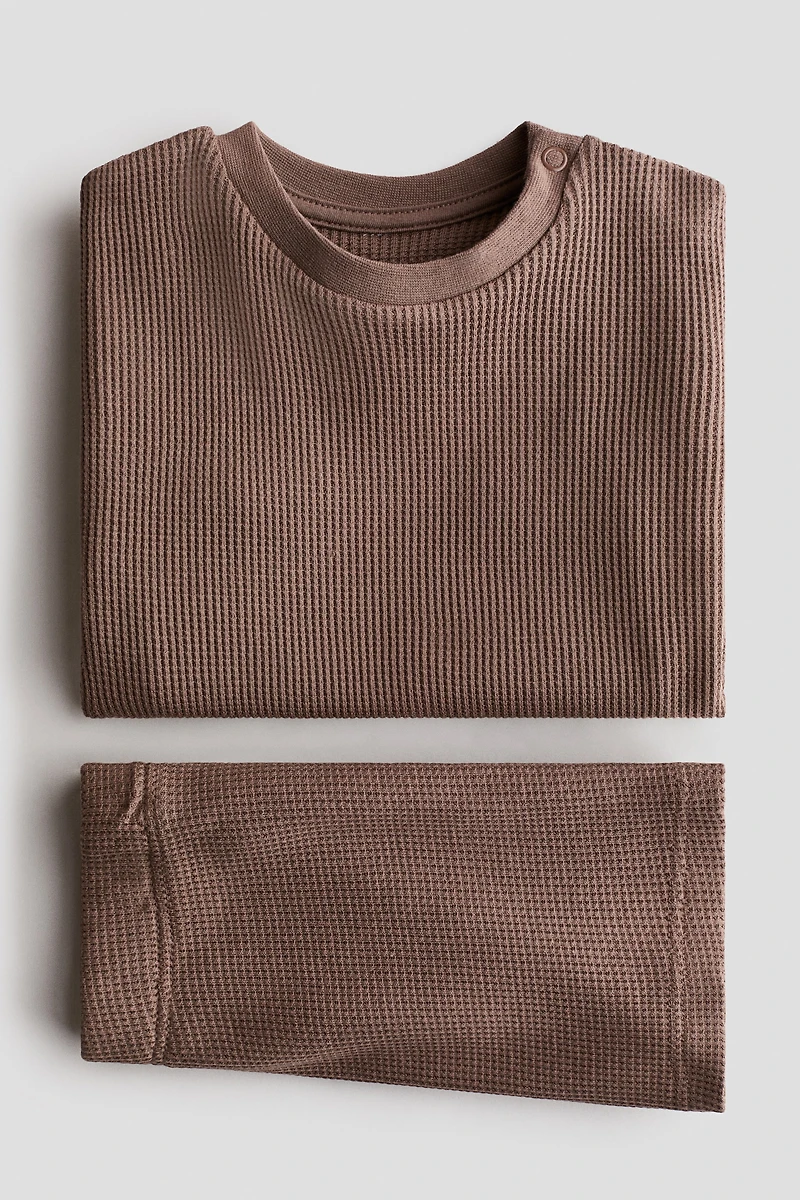 2-piece Waffled Cotton Set